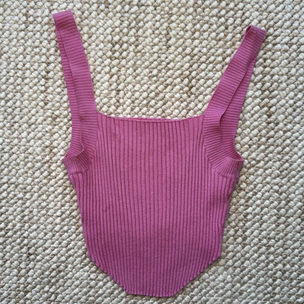 Kendall and Kylie Shrunken Ribbed Tank Top
